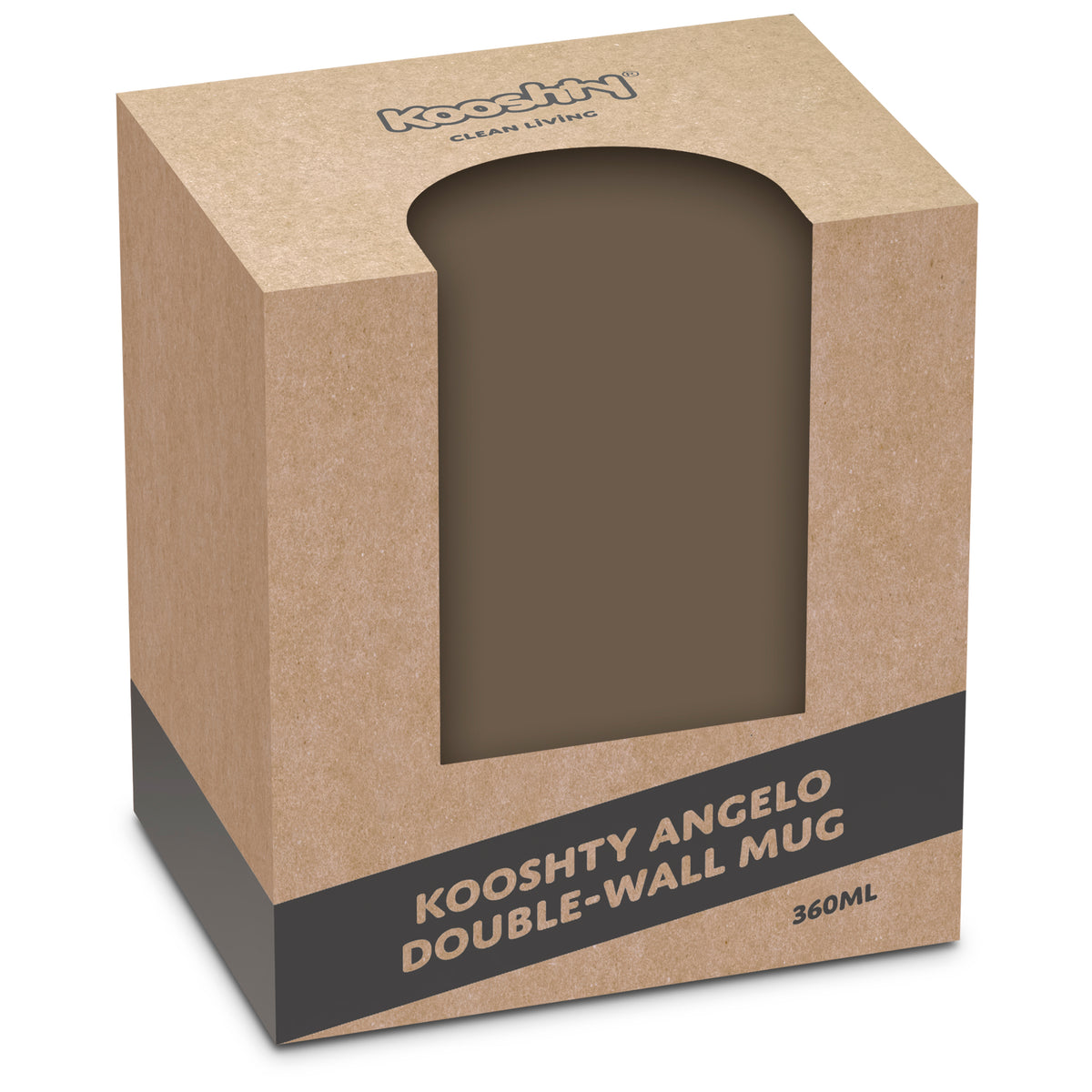 Kooshty Angelo Stainless Steel & Plastic Double-Wall Mug – 360ml