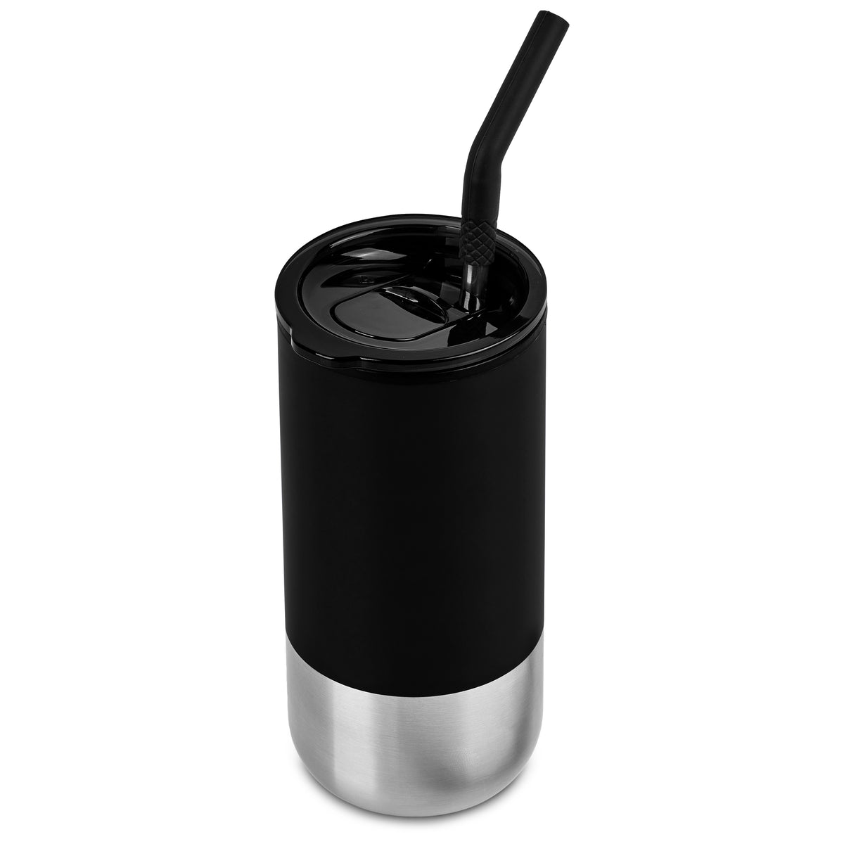 Kooshty Cheerio Stainless Steel & Plastic Double-Wall Tumbler & Straw – 480ml