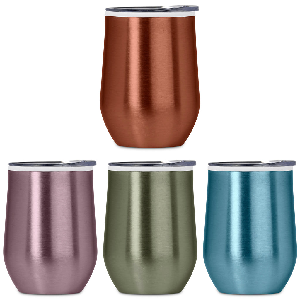 Serendipio Vogue Madison Stainless Steel & Plastic Double-Wall Tumbler - 350ml