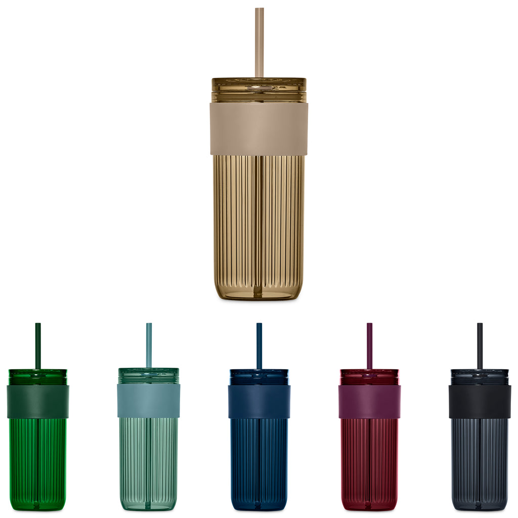 Serendipio Mayfair Plastic Tumbler & Straw – 650ml