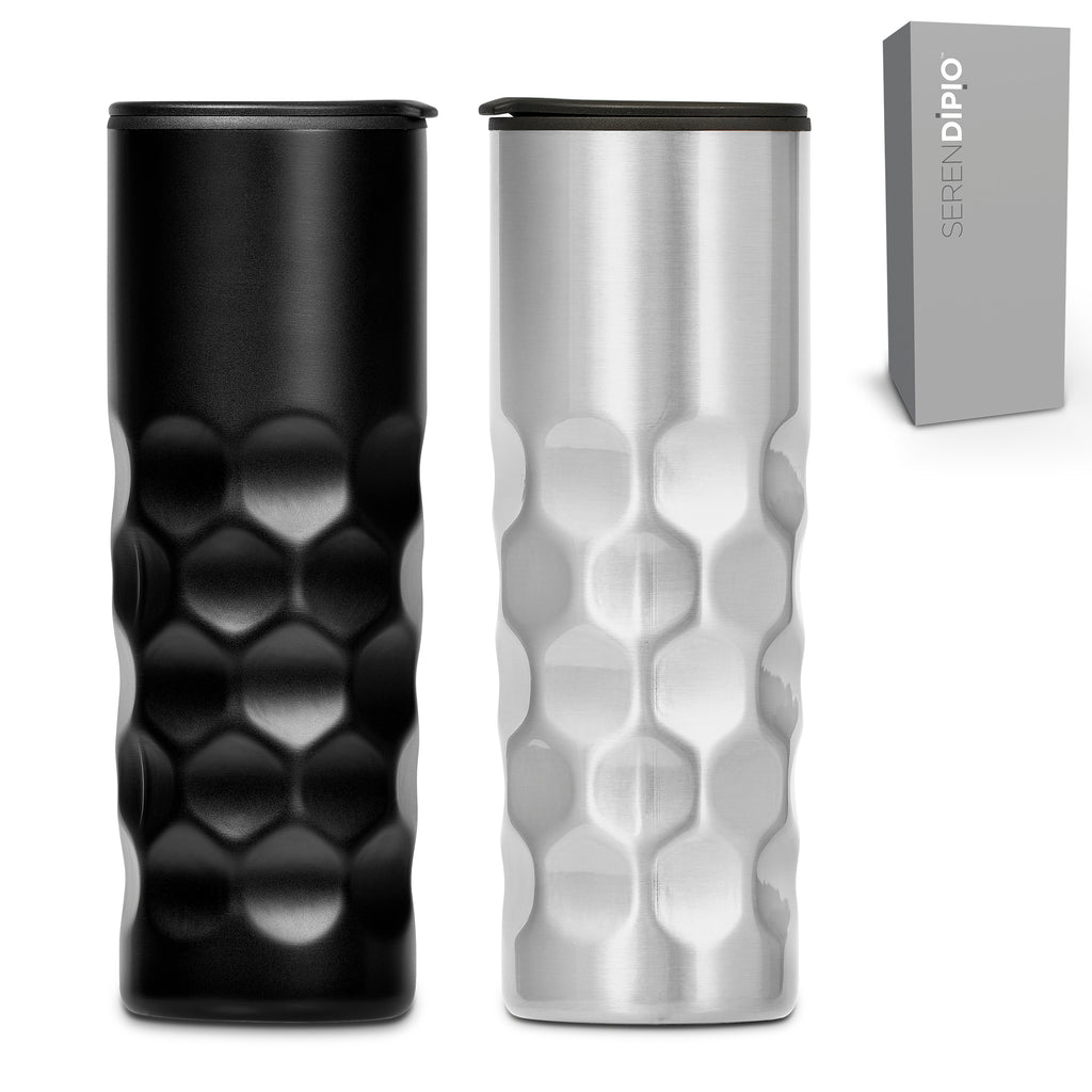 Serendipio Meteor Stainless Steel & Plastic Double-Wall Tumbler - 450ml