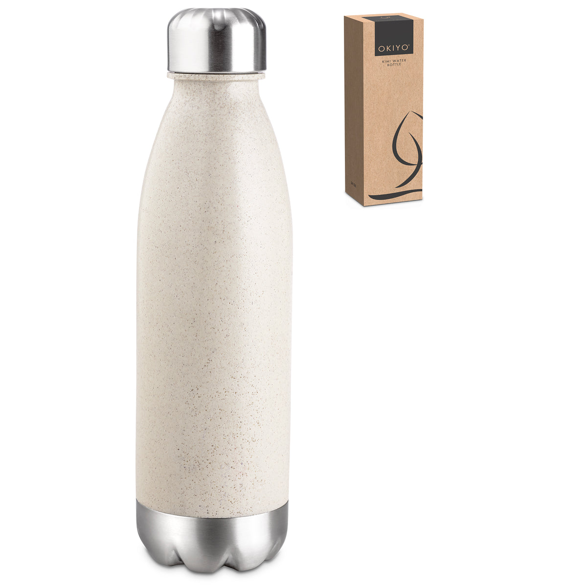 Okiyo Kimi Wheat Straw Water Bottle - 680ml