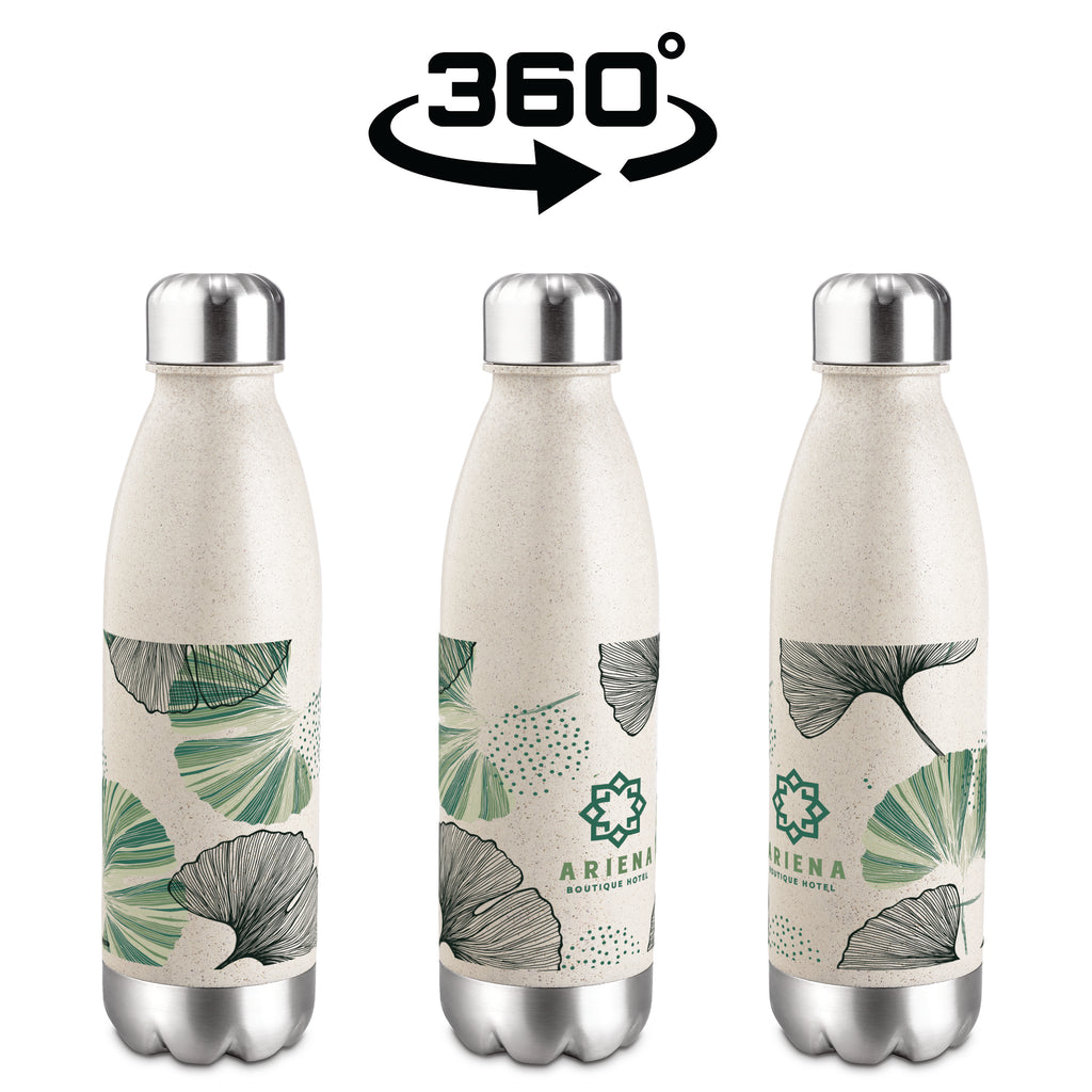Okiyo Kimi Wheat Straw Water Bottle - 680ml