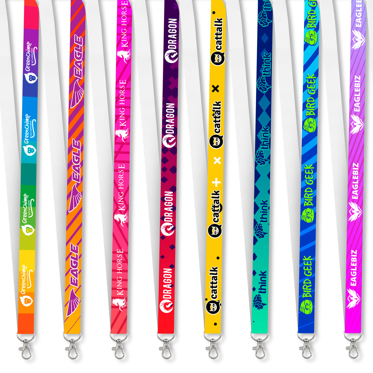 Altitude Snap Hook Clip Single-Sided Sublimation Petersham Lanyard