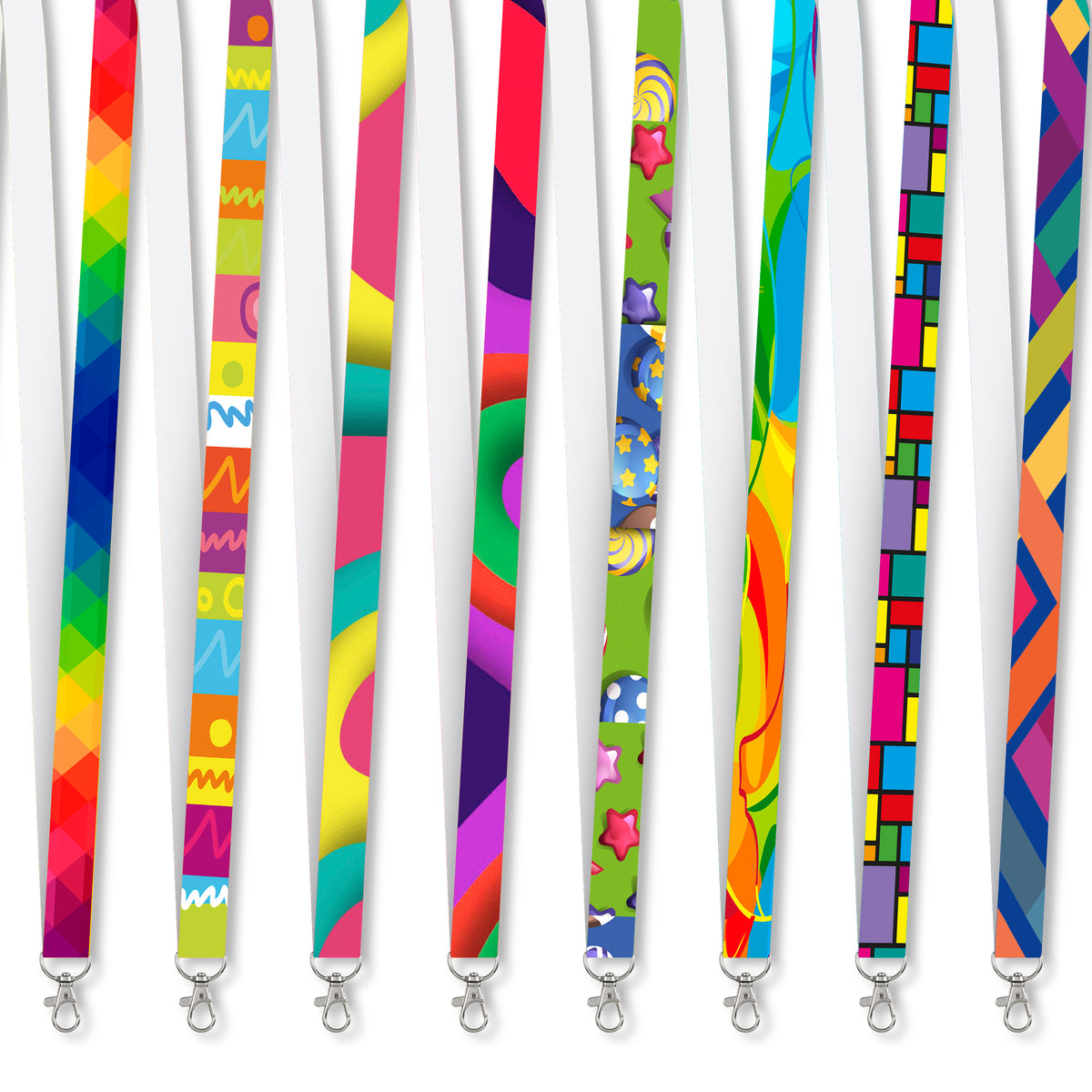 Altitude Snap Hook Clip Single-Sided Sublimation Satin Lanyard