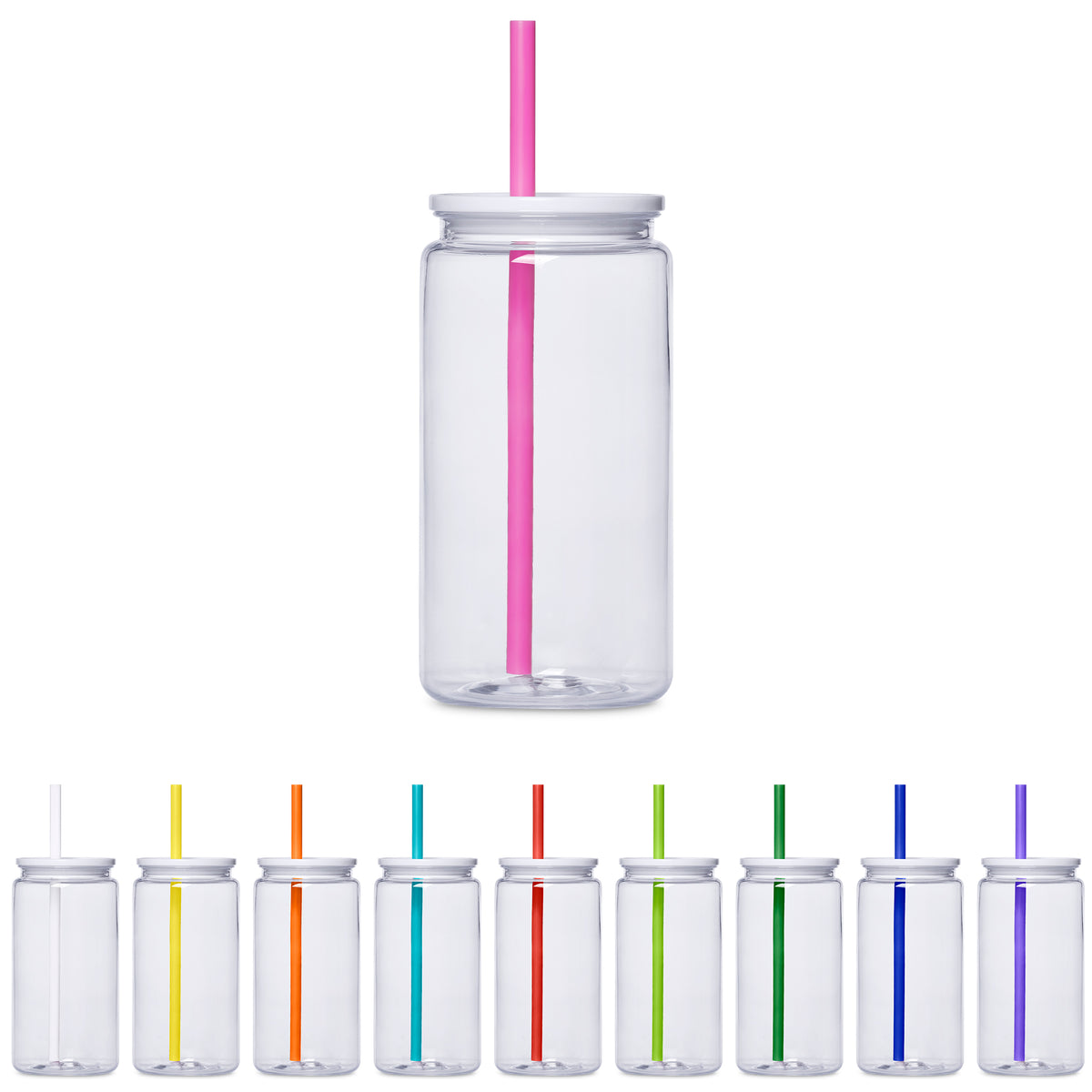 Altitude Mina Plastic Tumbler and Straw - 550ml