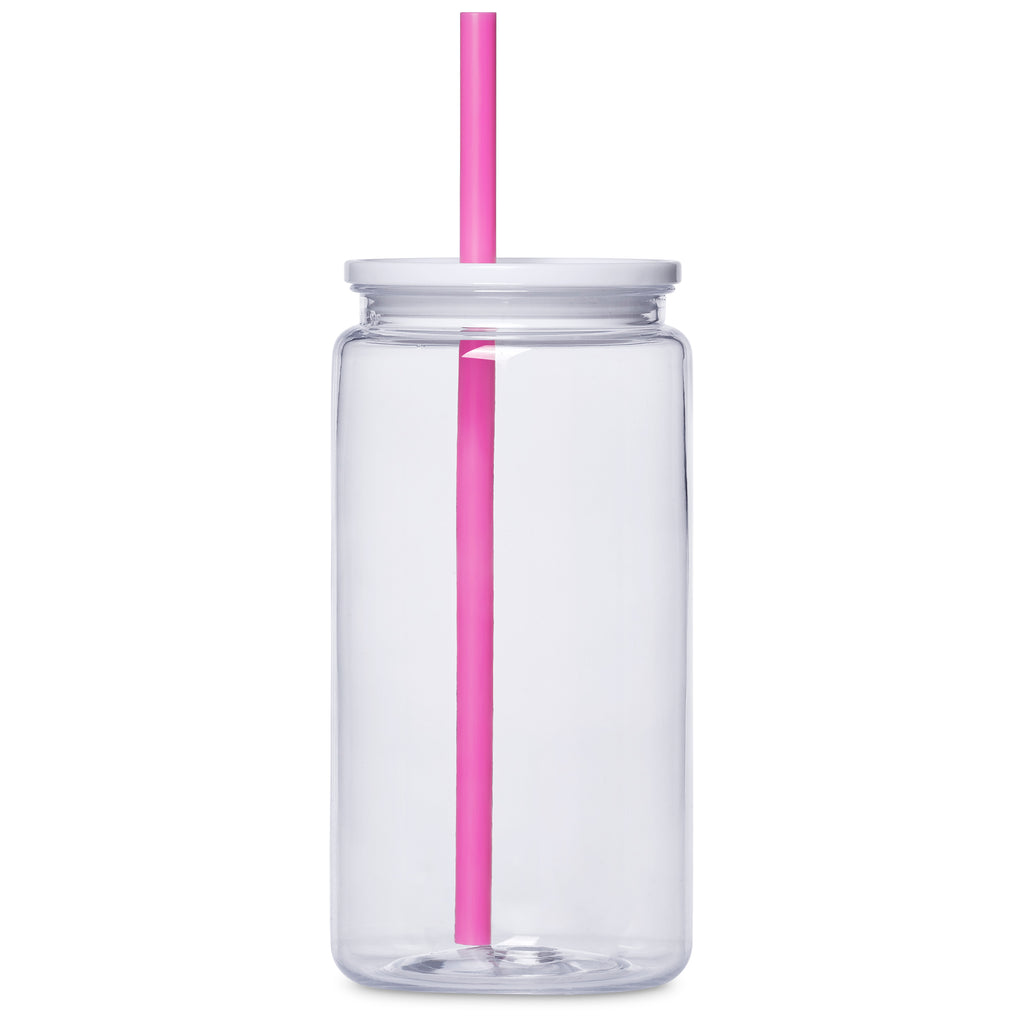 Altitude Mina Plastic Tumbler and Straw - 550ml