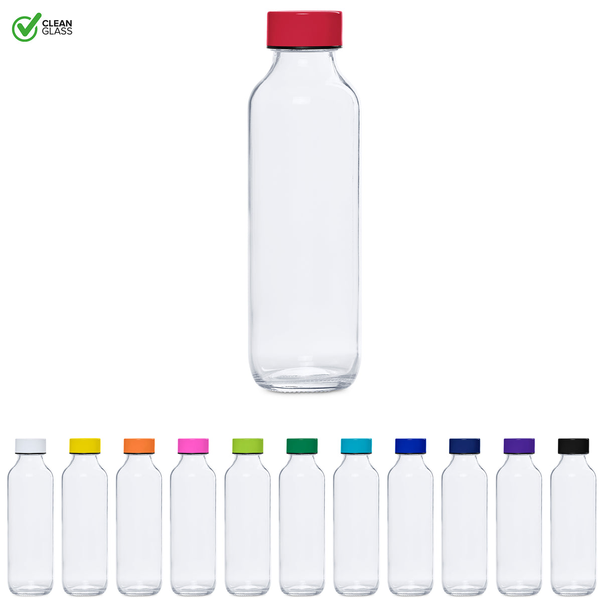 Kooshty Gladiola Glass Water Bottle - 500ml