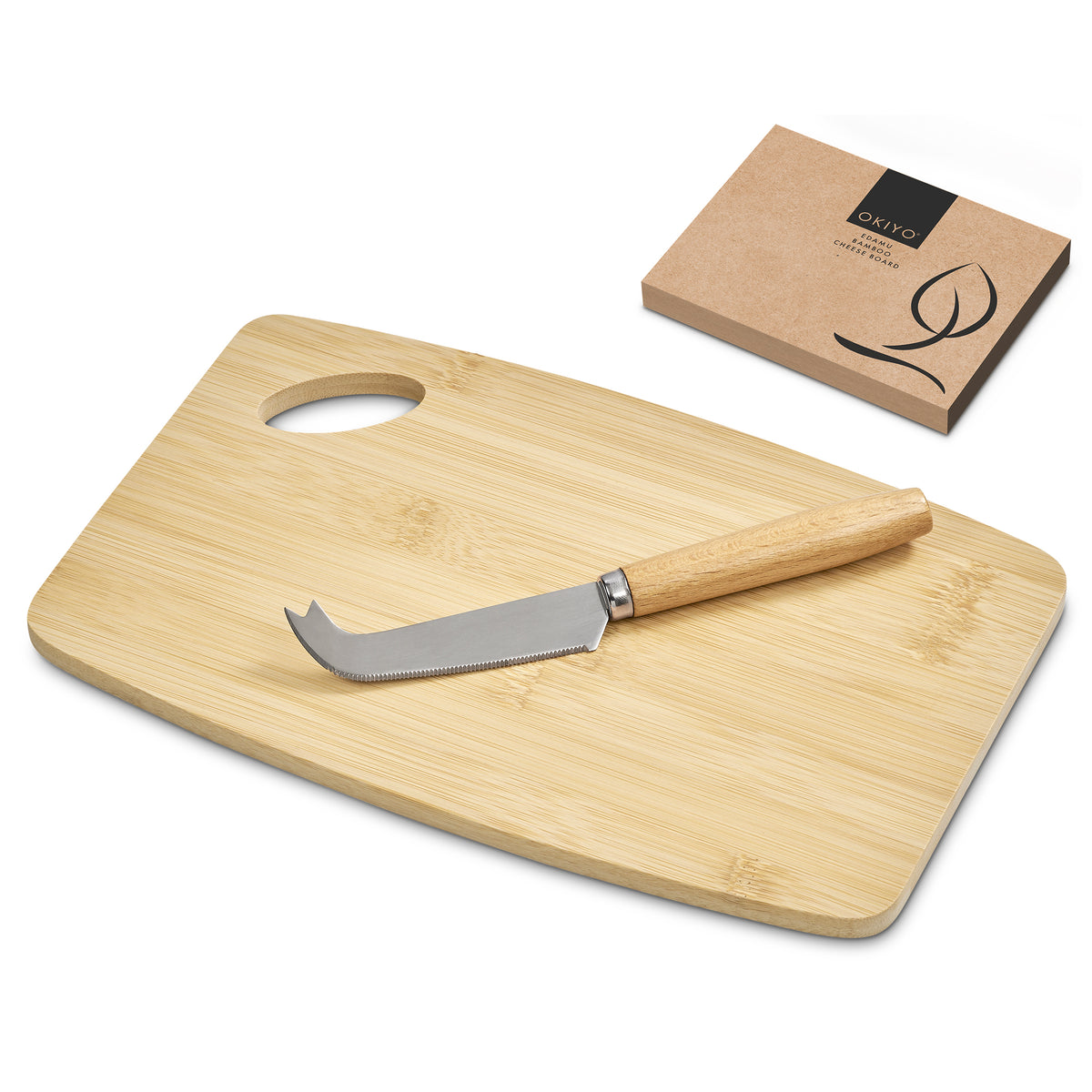 Okiyo Edamu Bamboo Cheese Board Set