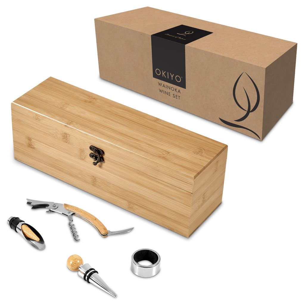 Okiyo Wainoka Bamboo Wine Set