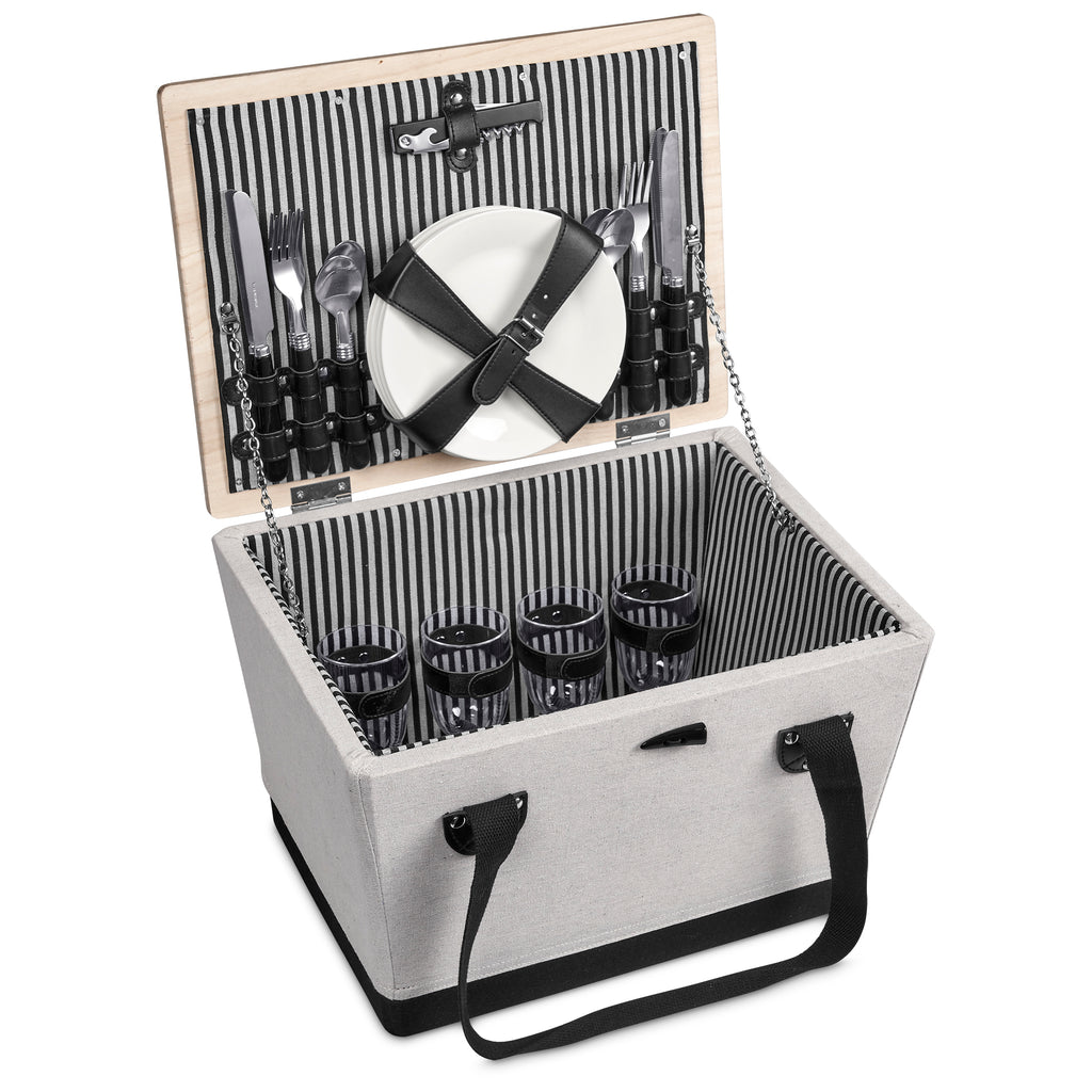 Serendipio Willow 4-Person Picnic Basket