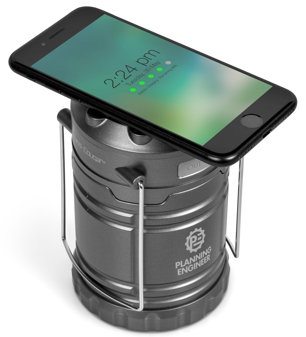 Swiss Cougar Cape Town Lantern & Wireless Charging Power Bank - 4 000mAh